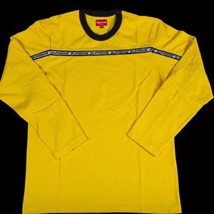 Supreme l/s tape stripe sweater